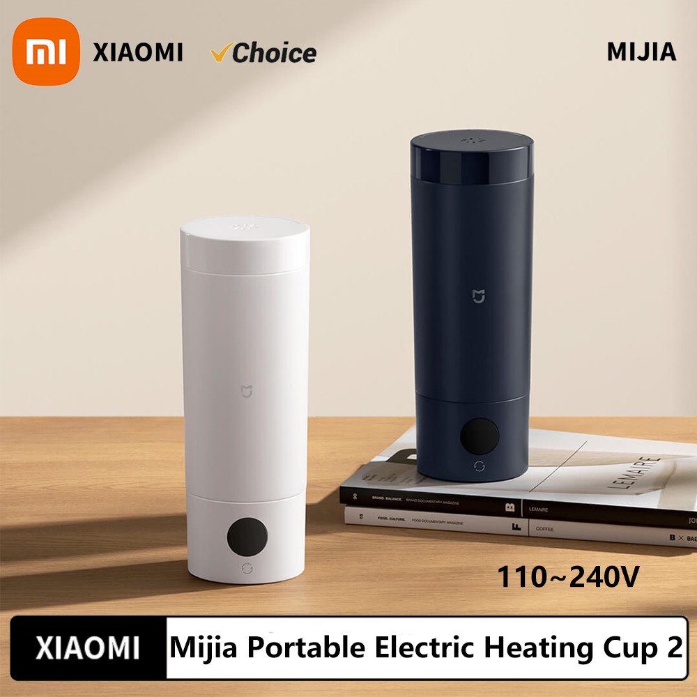 Xiaomi Mijia Portable Electric Heating Cup 2 Temperature LED Thermos 316 Stainless Steel Boiling Cup