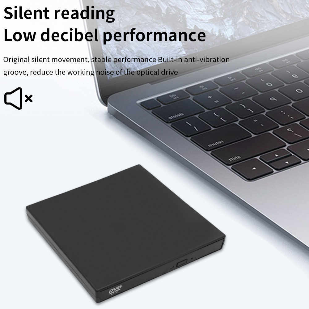 DeepFox USB External CD DVD Reader CD/DVD Drive USB2.0 External Disk Drive CD-ROM DVD-ROM Optical
