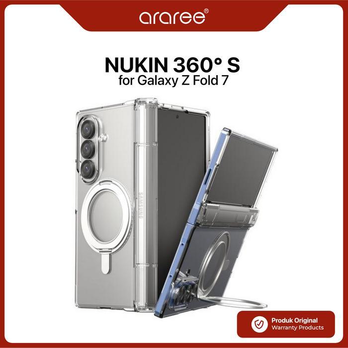Case Compatible for Samsung Galaxy Z Fold 7 Fold7 ARAREE Nukin 360 S Stand with Hinge Protection