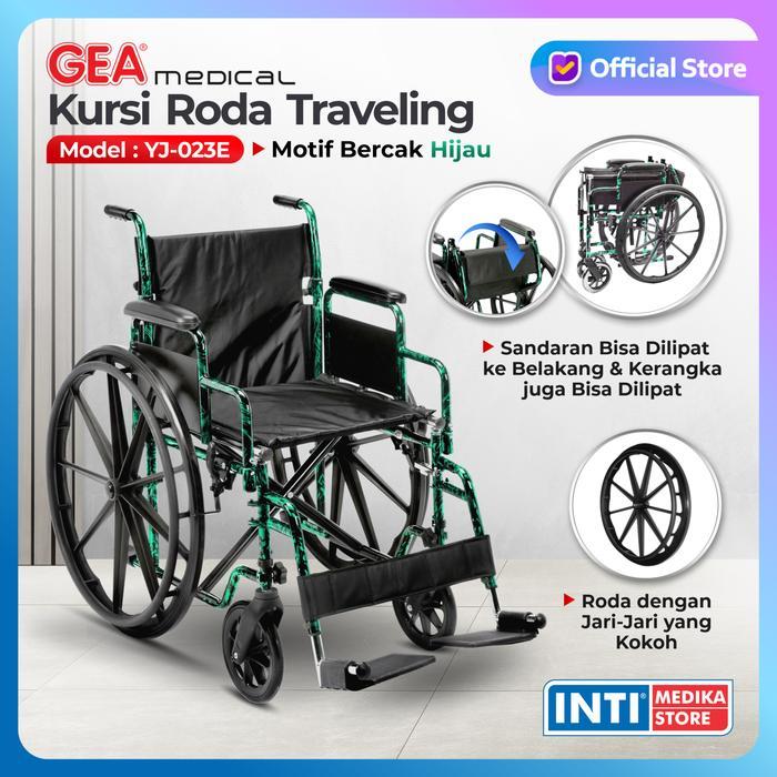 Ready GEA - Kursi Roda TRAVEL PORTABLE YJ 023E Hijau