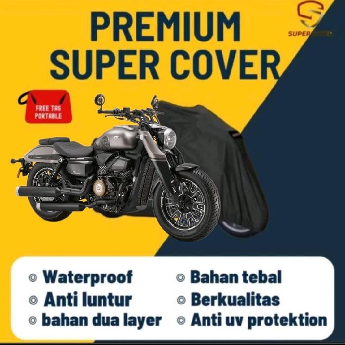 Super cover Premium Cover motor penutup Sarung motor Xtreme outdoor QJ motor SRV 250 Libero premium