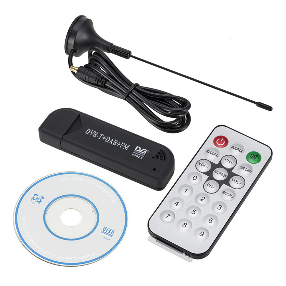 Mini Portable TV Stick 820T2 Digital USB 2.0 TV Receiver DVB-T DAB + FM RTL2832U SDR Tuner Receiver