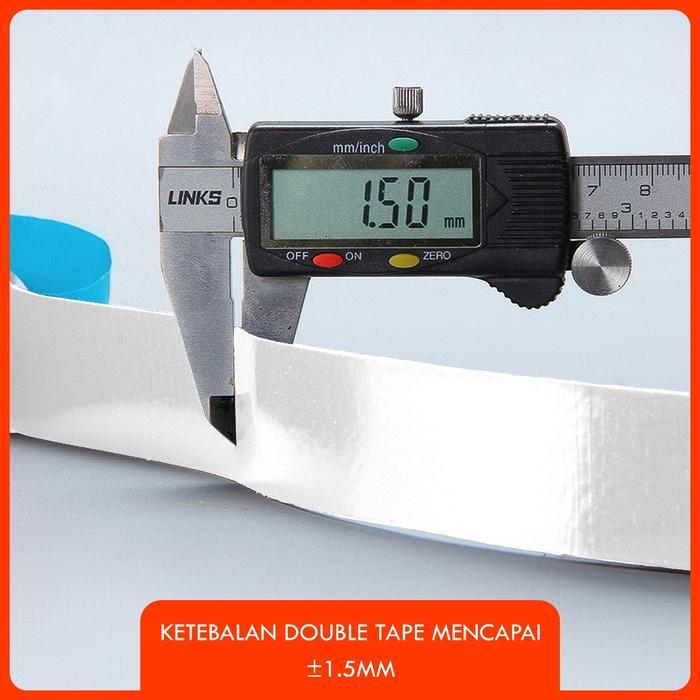 DOUBLE TAPE UNTUK PVC WALL-PANEL 10M@1MM FOAM DOUBLE TAPE TEBAL PANJANGWALLPEPER DINDING VINY