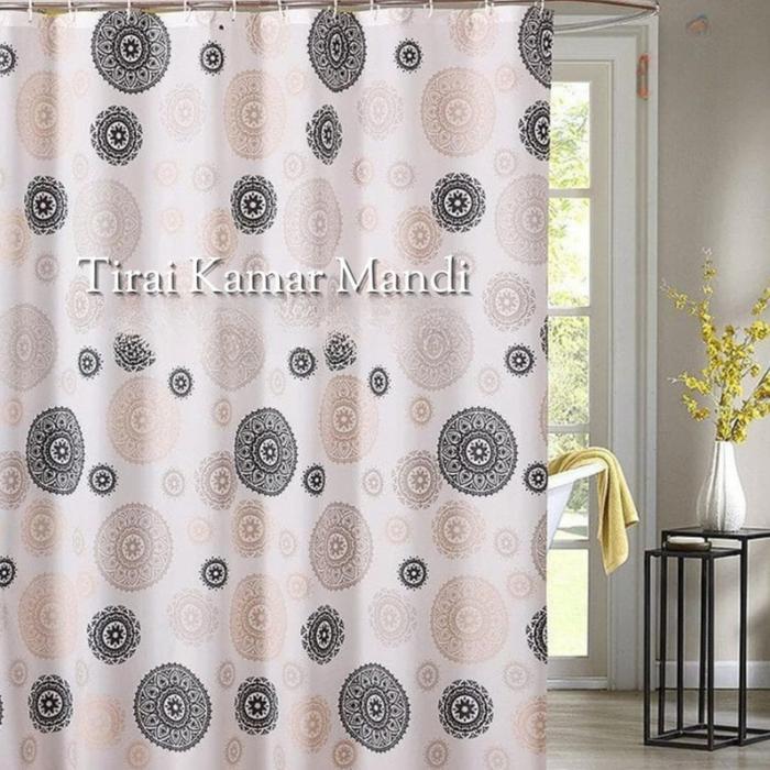 DD - Tirai Kamar Mandi Plastik - Gorden Kamar Mandi