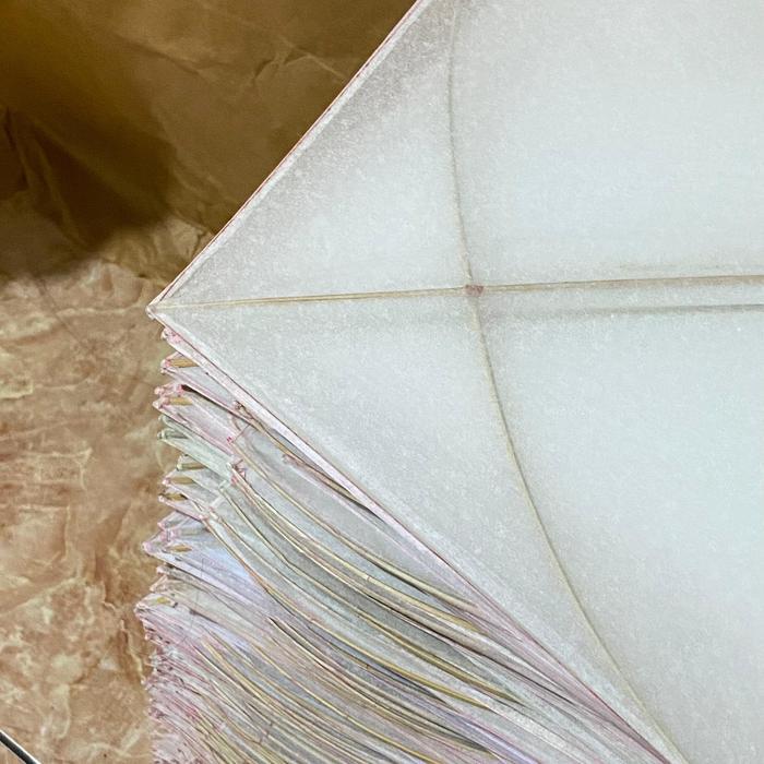 LAYANGAN JABRUG PUTIH POLOS KERTAS SEMI MINYAK isi (50 PCS) / LAYANG LAYANG