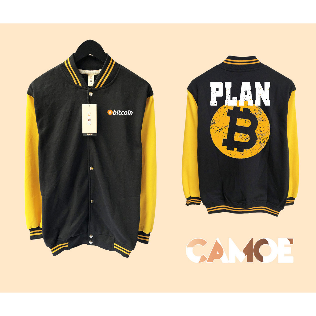 Jaket Baseball Varsity Bitcoin Plan B