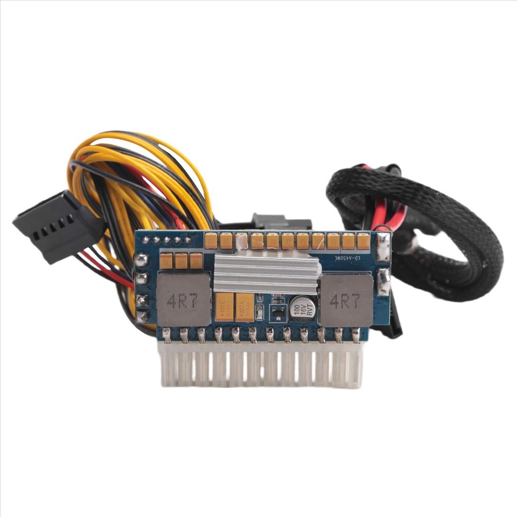 (ABGQ) 450W 24Pin 12V DC Input 450W Output Realan Mini ITX Pico PSU DC ATX PC Switch DC-DC ATX Power
