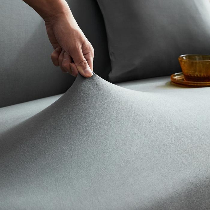 Premium Sarung Sofa Cover Sofa Sarung Kursi Sofa 3 Seater Warna Solid 1/2/3/4 Kursi Sofa Berbentuk L
