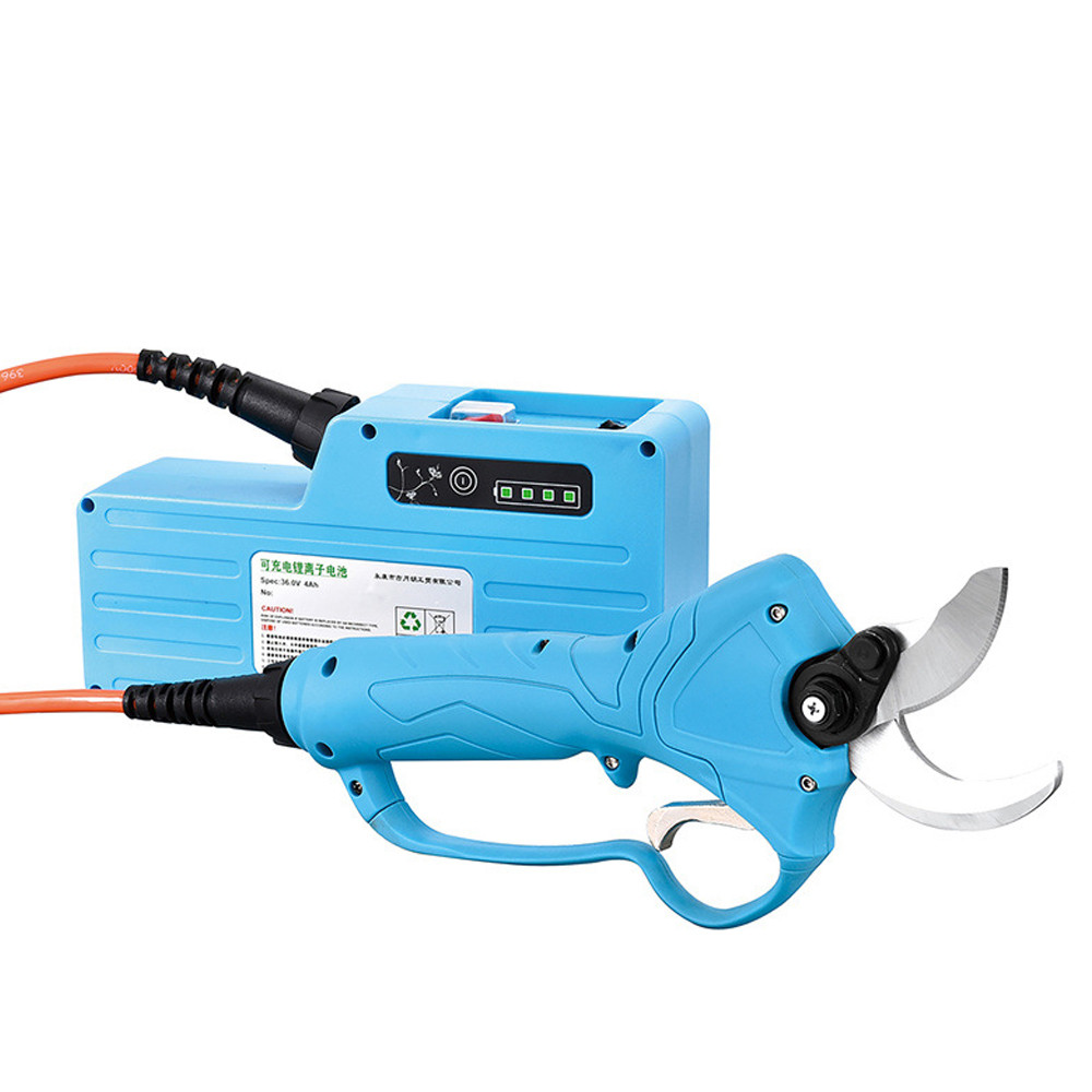 New Lithium Battery Electric Pruning Shears 4CM Electric Scissors Garden Pruning Machine Fruit Tree 