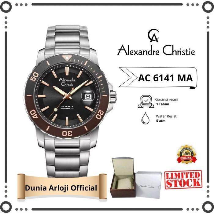 [ Dunia Arloji official] ac 6141 jam tangan cowok automatic alexandre christie seri ac 6141 mc Watch
