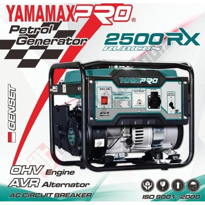 yamamax pro 2500 rx genset bensin 1000 watt - generator set 1100 watt