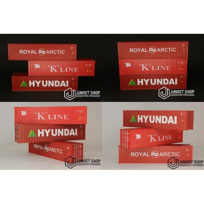GERBONG KONTAINER K-LINE SKALA HO 1:87 1/87 40 KAKI : MINIATUR / MAKET