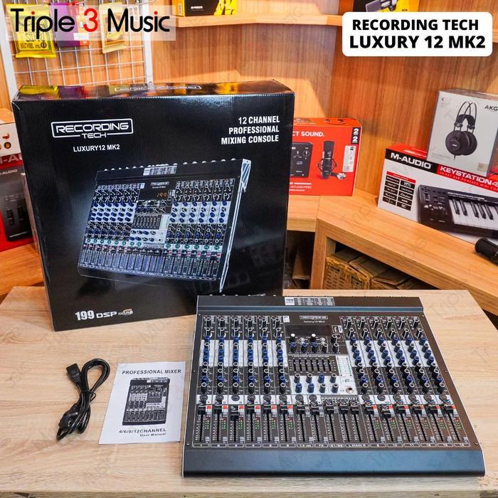 Recording Tech LUXURY 12 MK2 14 Input 3 Aux Usb Mixer audio