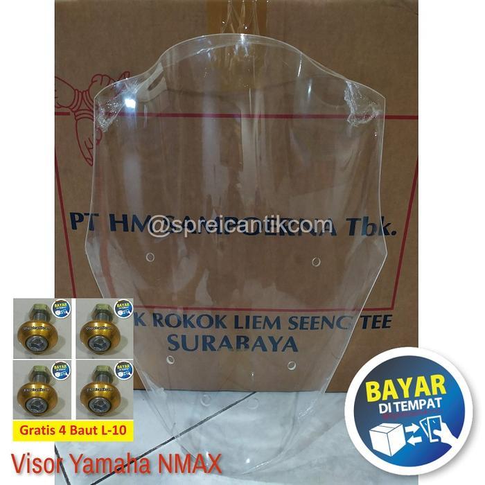 HYS VISOR WINDSHIELD VARIASI NMAX LAMA OLD 2015 2016 2017 2018 2019 BAHAN ACRYLIC AKRILIK TINGGI 46