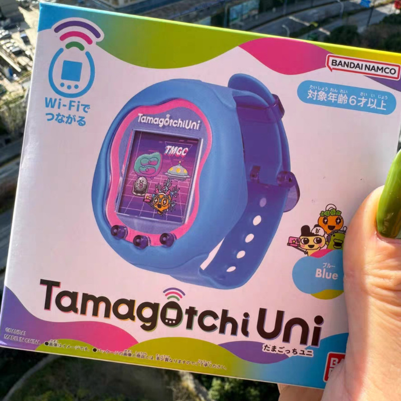 New Bandai Tamagotchi Blue Pink Purple Color Wifi Uni Electronic Machine Pix Funct Color Screen Game