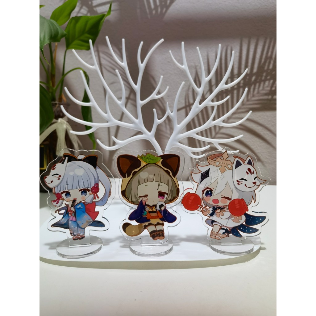 Anime Figure Genshin Impact Acrylic Stand Arataki Itto Xiao Tartaglia Kaeya Kamisato Ayato Model Pla