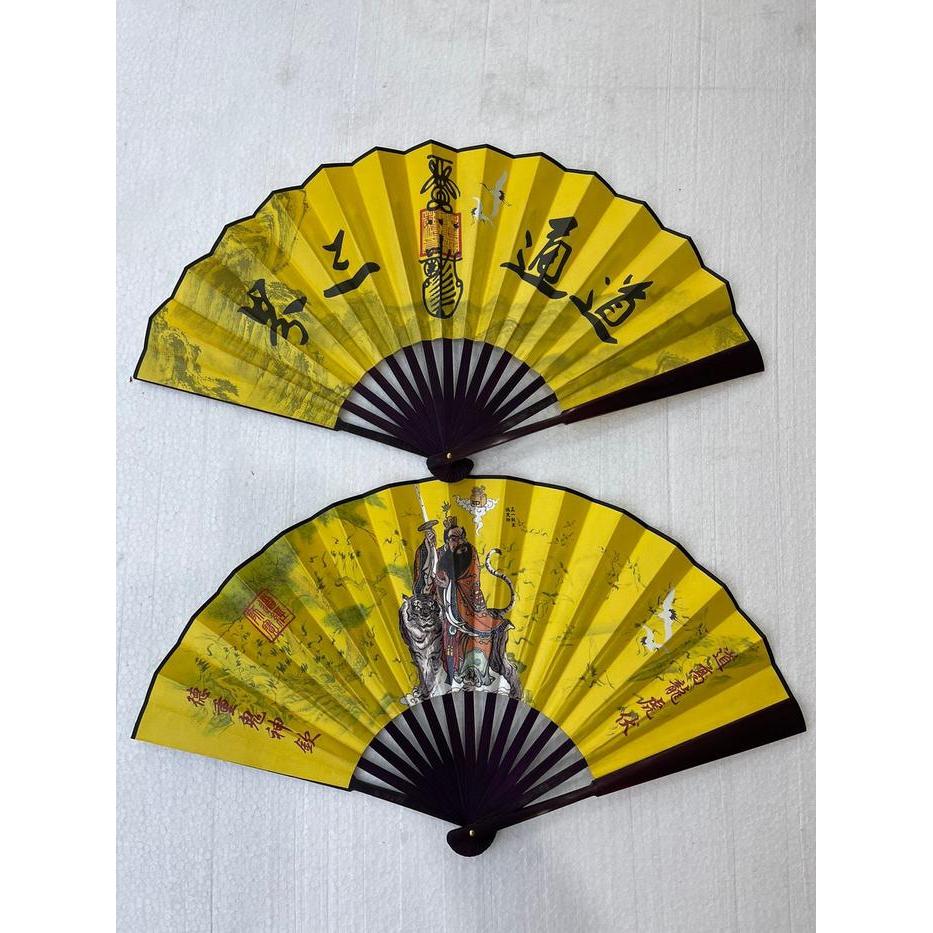 kipas taoisme / kipas gambar Zhang tian shi