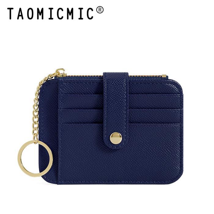 Terlaris Taomicmic Dompet Kartu Wanita Card Holder Wanita Y8814 Bahan Kulit Pu Leather Premium Uang