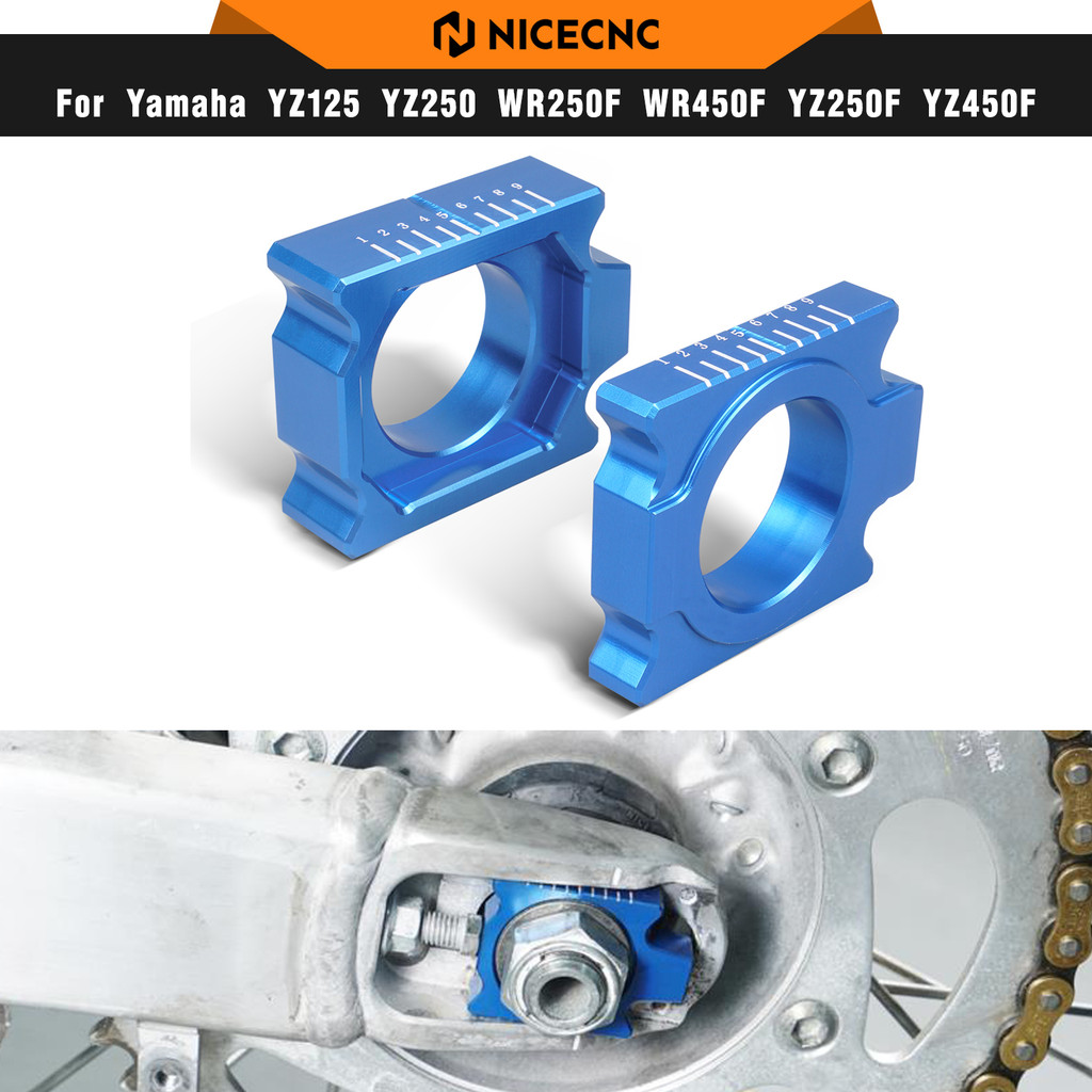 NICECNC FOR YAMAHA YZ250F 2012-2023 YZ450F 2010-2023 YZ 250F YZ 450F MOTORCYCLE ALUMINUM AXLE BLOCKS