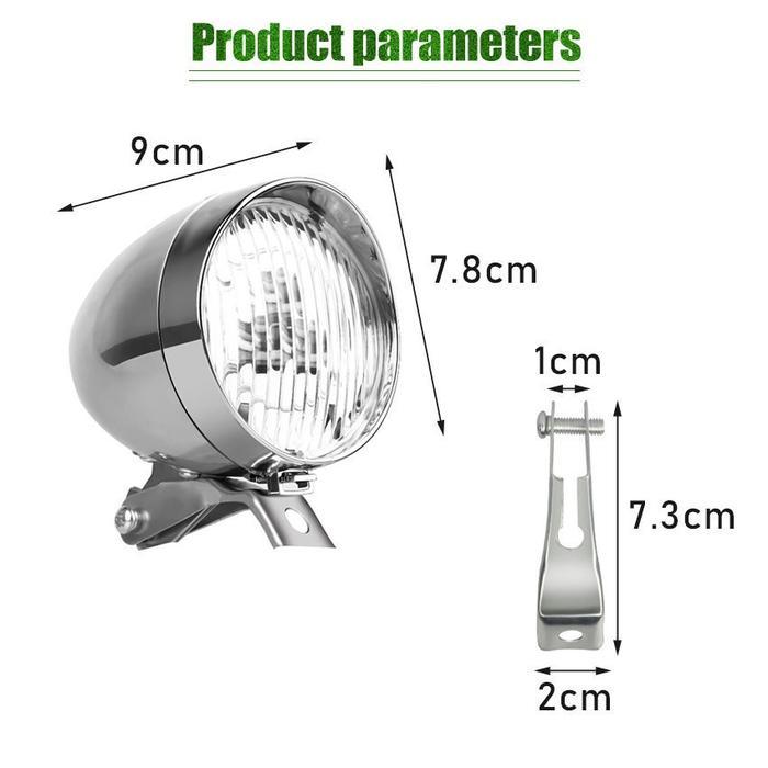 Lampu Depan Sepeda Onthel Ontel Retro Style Lampu Led Sepeda Depan Classic Klasik Dynamo Lighting