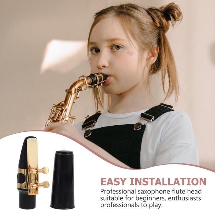 Alto Sax Saxophone Mouthpiece Plastic With Cap Metal Buckle Reed Mout Mouthpiece Saxophone Alto