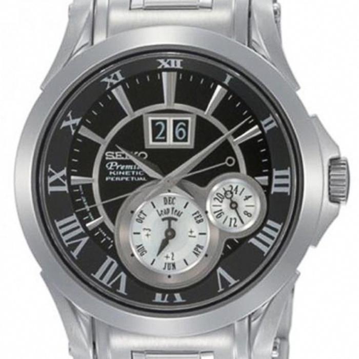Seiko SNP021 SNP021P1 Premier Kinetic Perpetual Original & Garansi
