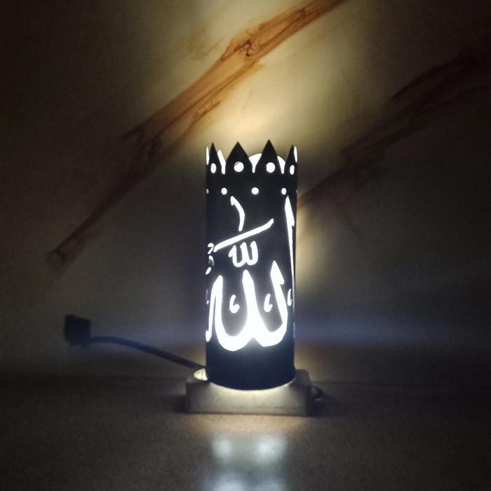 lampu ukir kaligrafi pipa pvc BISA GRAB