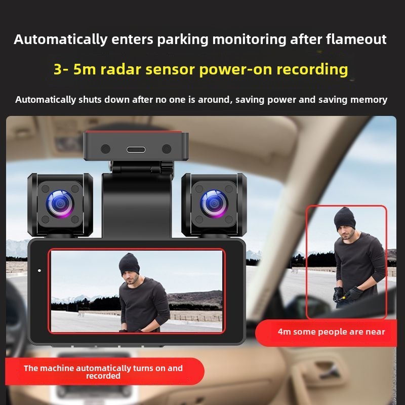 4 Channel Car DVR Dash Camera Wi-Fi GPS Car Camera 360 Dash Cam Front and Rear Inside Left Right