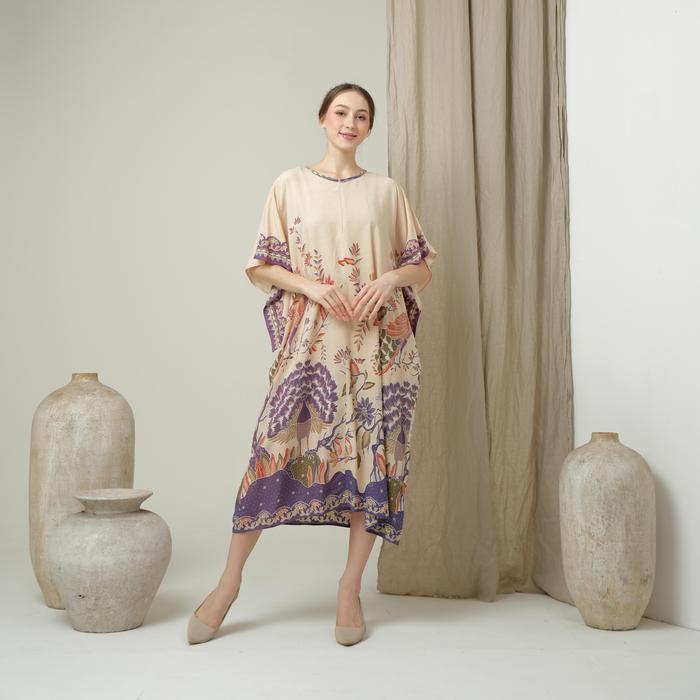 (Gudangsalen) Ayana Dress Daster Jumbo Daster Rayon Daster Busui Bumil Casual Crewneck Wanita