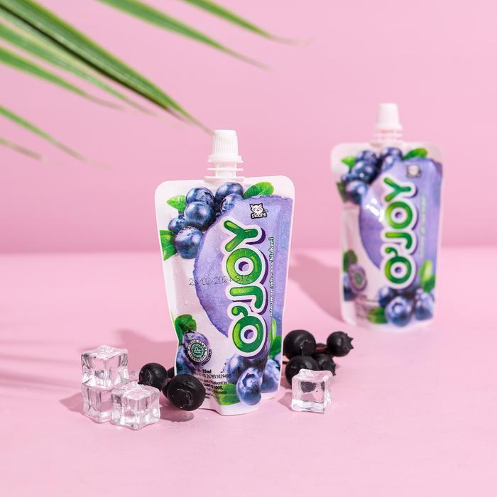"New" PAKET OJOY 10PCS MINUMAN JELLY OJOY rawbISI 10 PCS Peach Blueberry Jeli Food Mangga Stoberry