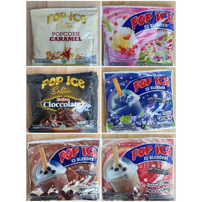 "New" POP ICE 10 bungkus pop ice coklat cream cheese permen karet taro yogurt strawberry es doger