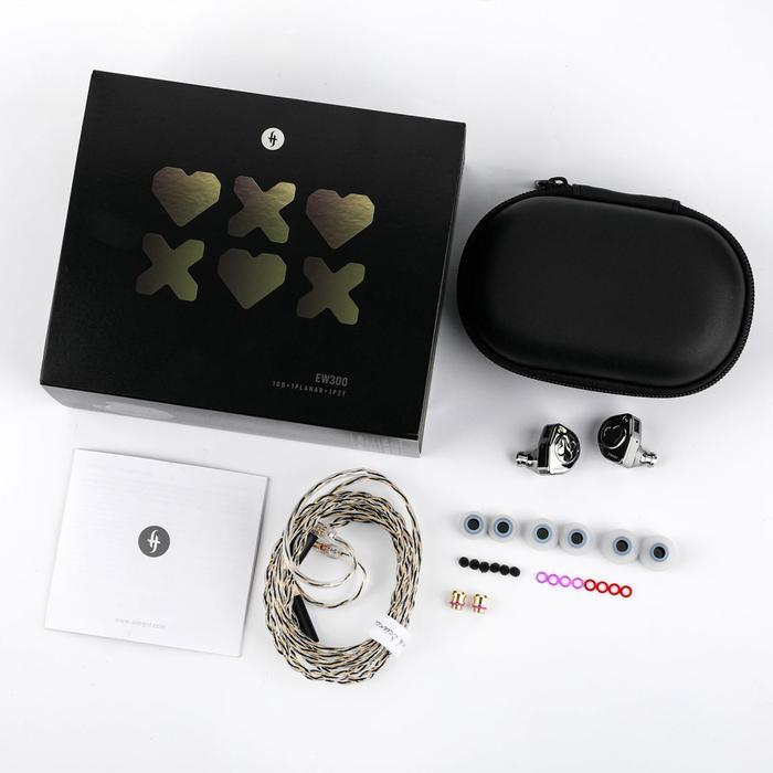 Simgot Ew300 1Dd+1Planar+1Pzt Tribrid Driver In Ear Monitor Earphone Terlaris