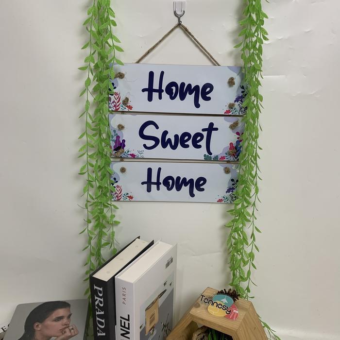 SPECIAL HIASAN DINDING SUSUN HOME SWEET HOME PAJANGAN KAYU DEKORASI DINDING RUMAH 1 SET