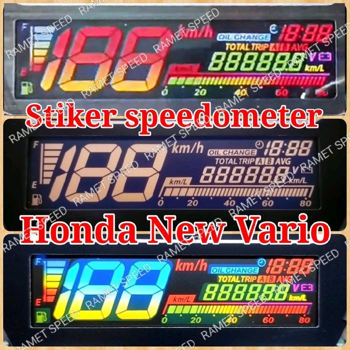 STIKER CUSTOM SPEEDOMETER HONDA NEW VARIO STIKER WARNA SPEEDOMETER VARIO NEW TERBARU