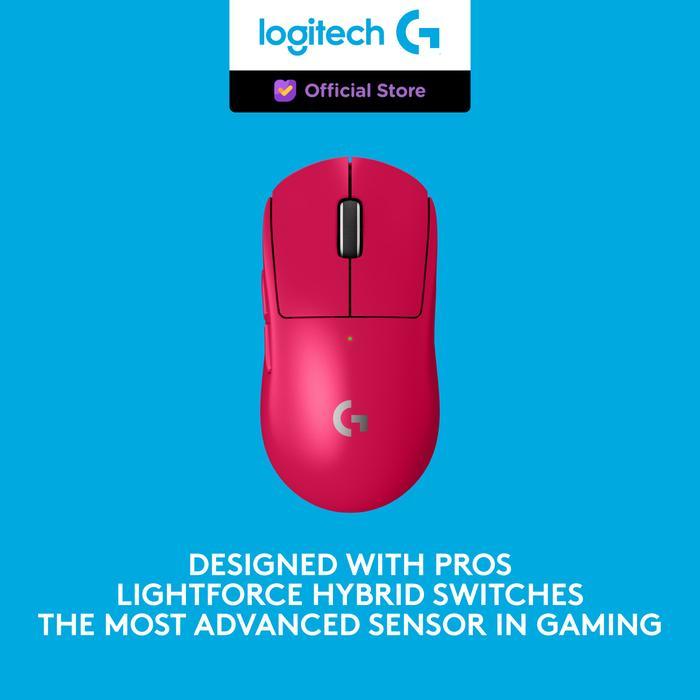 Logitech G Pro X Superlight 2 Mouse Gaming Wireless E-Sports - Magenta Terbaru 