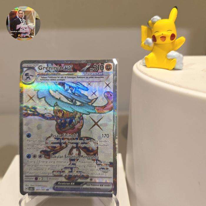 Greninja ex sr sv6s kartu pokemon tcg indo topeng transfigurasi
