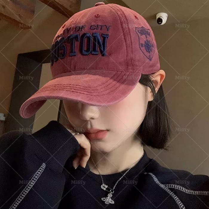 Miffy Topi Baseball Boston Distro Vintage Topi Pria Wanita Casual Streetwear #Gratisongkir