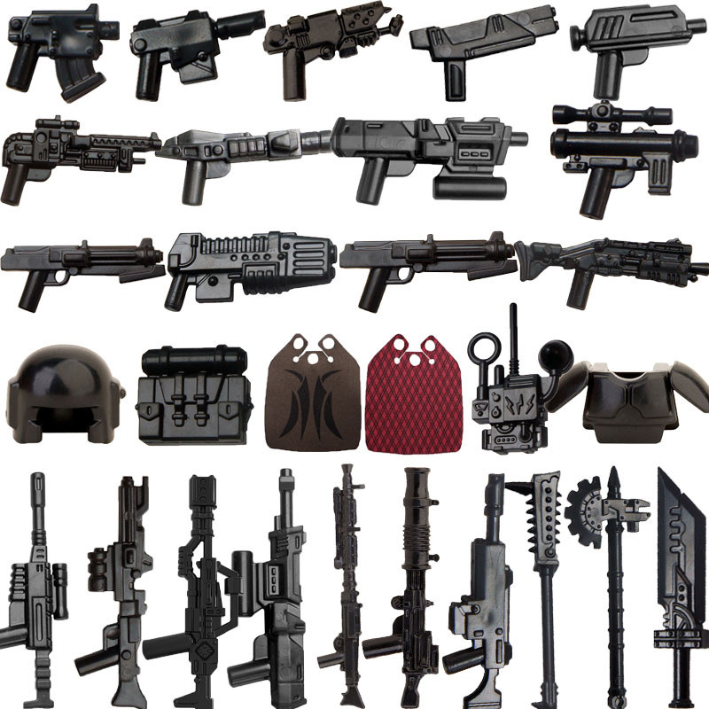 Military Building Blocks MOC Star Movie Characters Solider Figures War Mini Bricks Weapons