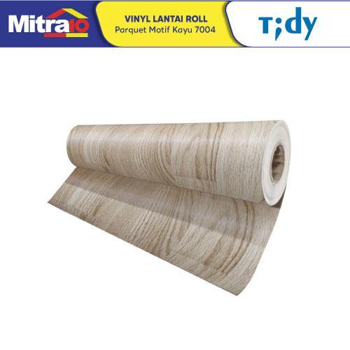 Vinyl Lantai Kayu Tidy 7004 Cream Colored Parquet 2Mx1M