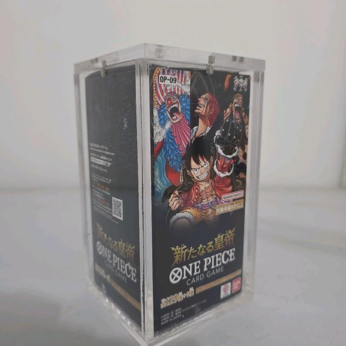 box akrilik tebal untuk booster box one piece jepang pokemon korea op13 op09 op10 op11