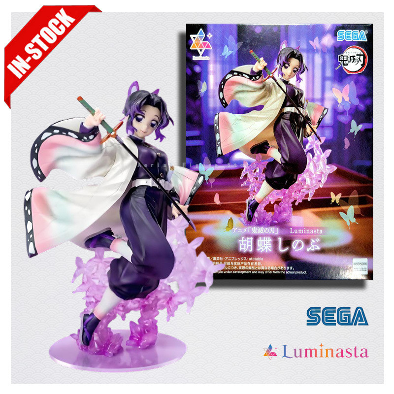 Original Genuine Model SEGA Luminasta Demon Slayer 12x18cm Kocho Shinobu Figure Anime Figurine