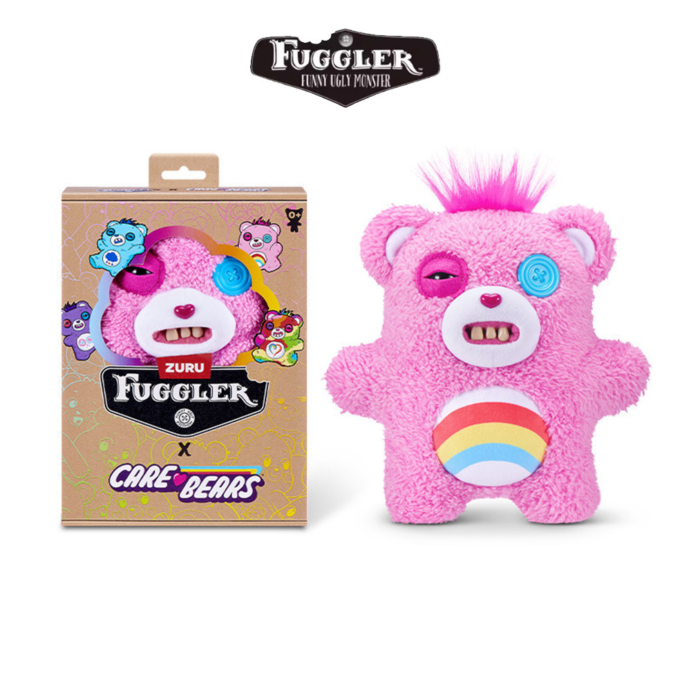 Fuggler Original Care Bears Plush Doll Happy Bear Grumpy Love Bear Funny Ugly Tooth Monster Stuffed