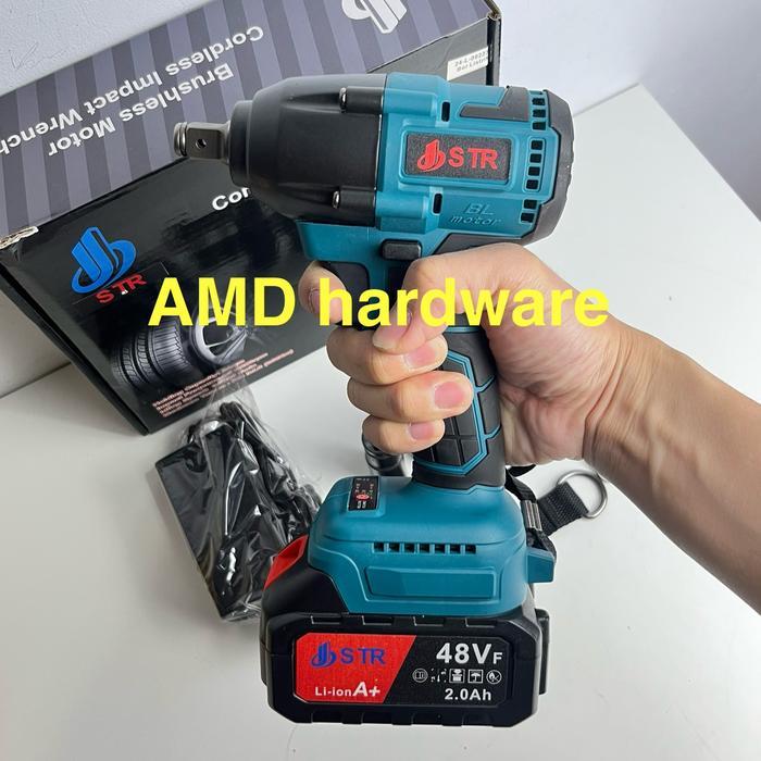 Bor Cordless Brushless Impact Wrench Sock Set 48V Jld Aeg,Maktec,Doliz #Gratisongkir