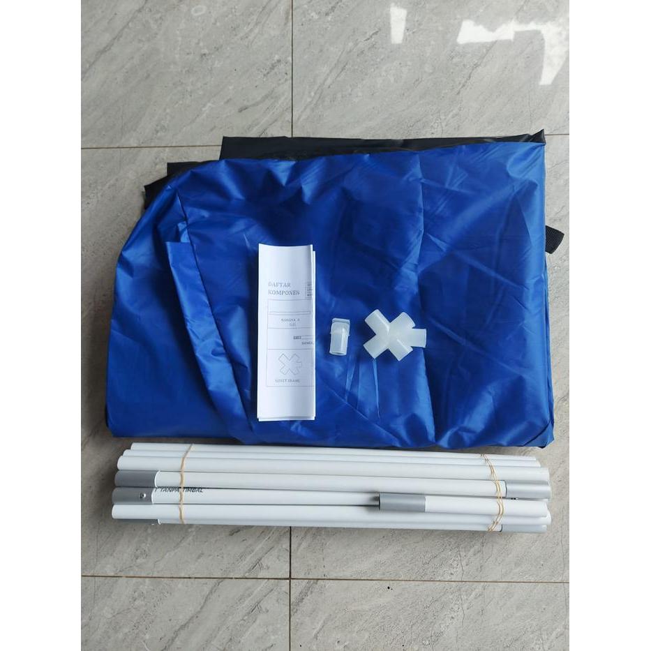 Tenda Bermain Anak Anak Gambar Tayo Warna Biru Anti Air Tbk
