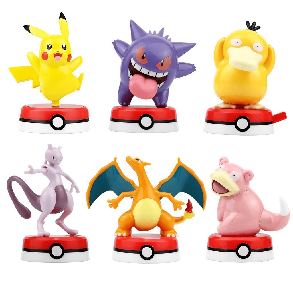 Genuine Pokemon Character Figure Toy doll Style Pikachu Charizard Gengar Mewtwo Psyduck Slowpoke