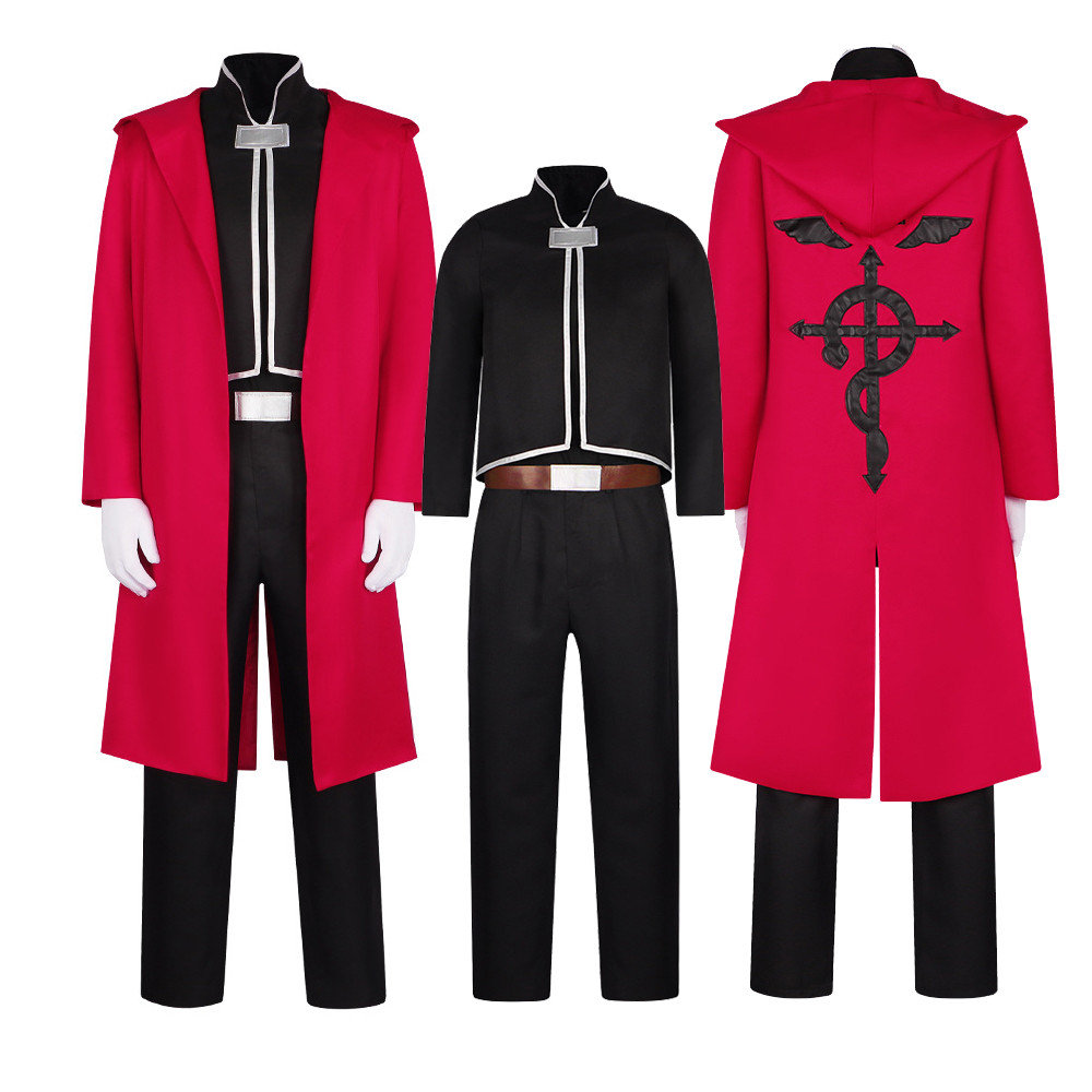 Fullmetal Alchemist Edward Elric Cosplay Costumes Uniform Sbluu Cosplay Fullmetal Alcfullmetal