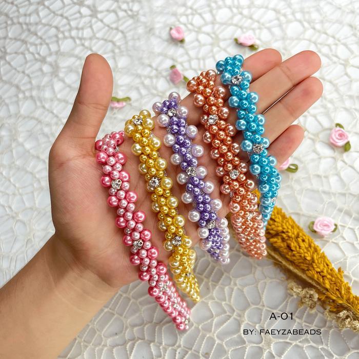 Payet Rangkai Mutiara Jahit A01 / Payet Leher / Payet Pinggang / Payet Dada / Payet Mutiara Bisa