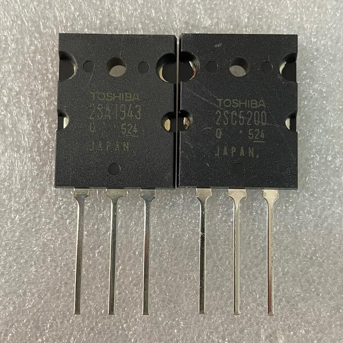 Transistor 2SA1943 2SC5200 / A1943 C5200 Lot 524 Bagus