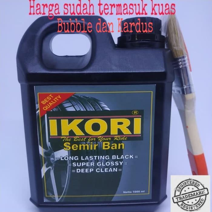 Semir Ban Mobil Motor Murah Ikori 1 liter Wet Look Hitam Kinclong