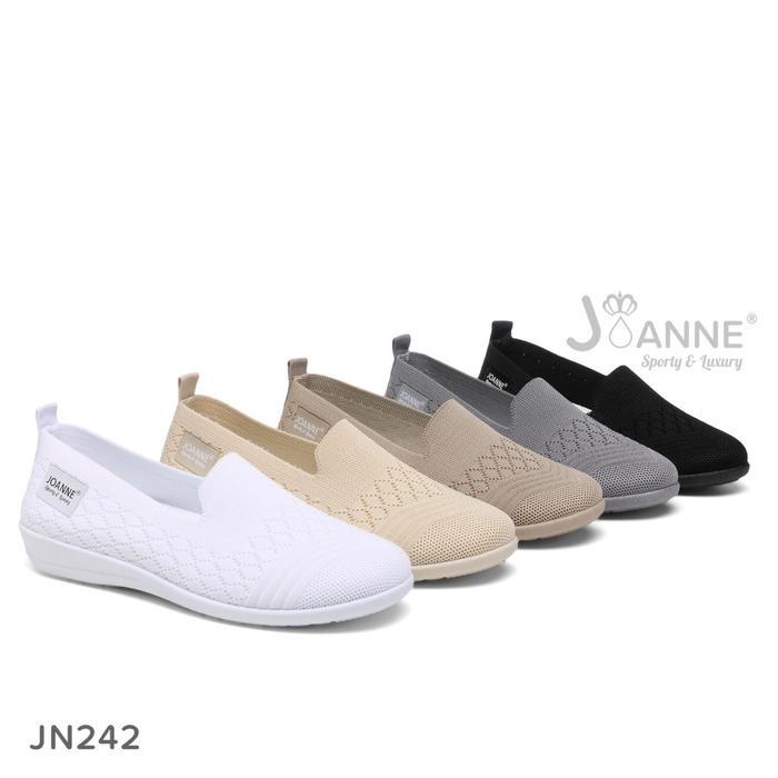 PVN Project Slip On Flat Shoes Sepatu Wanita #JN242 Black